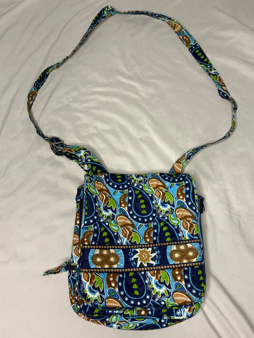 Vera Bradley Navy Paisley Crossbody Bag